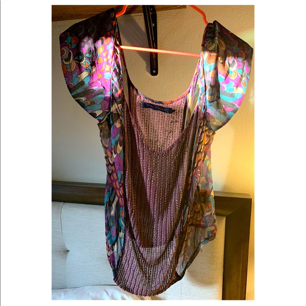 Of Two Minds silk blouse with embellishments😍